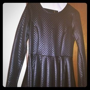 Faux leather top/dresd